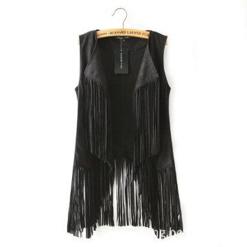 Wholesale Fashion Women Sleeveless Tassel Cardigan